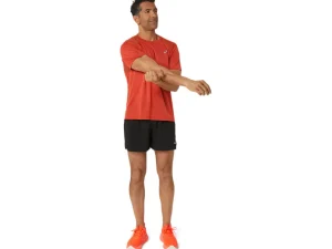 ASICS Kleding | Hardlopen>ROAD SS TOP True Red/Spice Latte