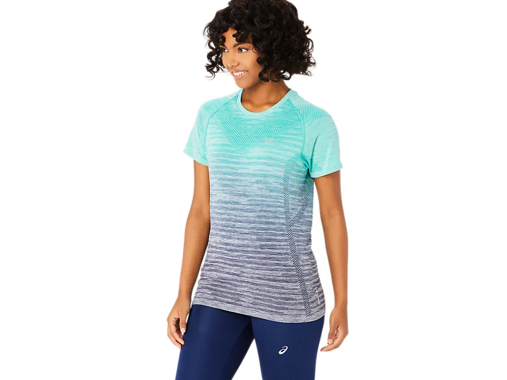 seamless_ss_top_2-3.webp ASICS Kleding | Hardlopen>SEAMLESS SS TOP Aurora Green/Blue Expanse
