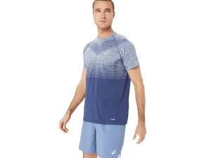 ASICS Kleding | Hardlopen>SEAMLESS SS TOP Denim Blue/Thunder Blue