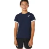 ASICS Kleding | Hardlopen>TENNIS SS TOP Midnight/Brilliant White