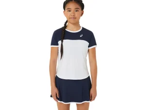 ASICS Kleding | Tennis>TENNIS SS TOP Brilliant White/Midnight