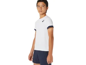ASICS Kleding | Hardlopen>TENNIS SS TOP Brilliant White/Midnight