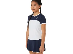 ASICS Kleding | Tennis>TENNIS SS TOP Brilliant White/Midnight