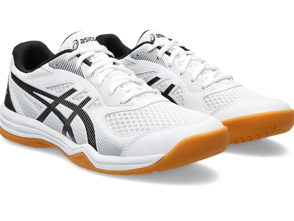 upcourt__1-5.webp ASICS Netbal | Squash & badminton>UPCOURT 5 White/Safety Yellow