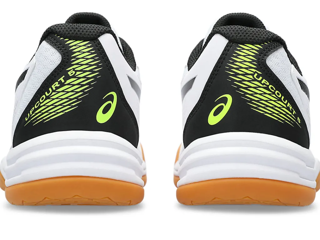 upcourt__4-5.webp ASICS Netbal | Squash & badminton>UPCOURT 5 White/Safety Yellow